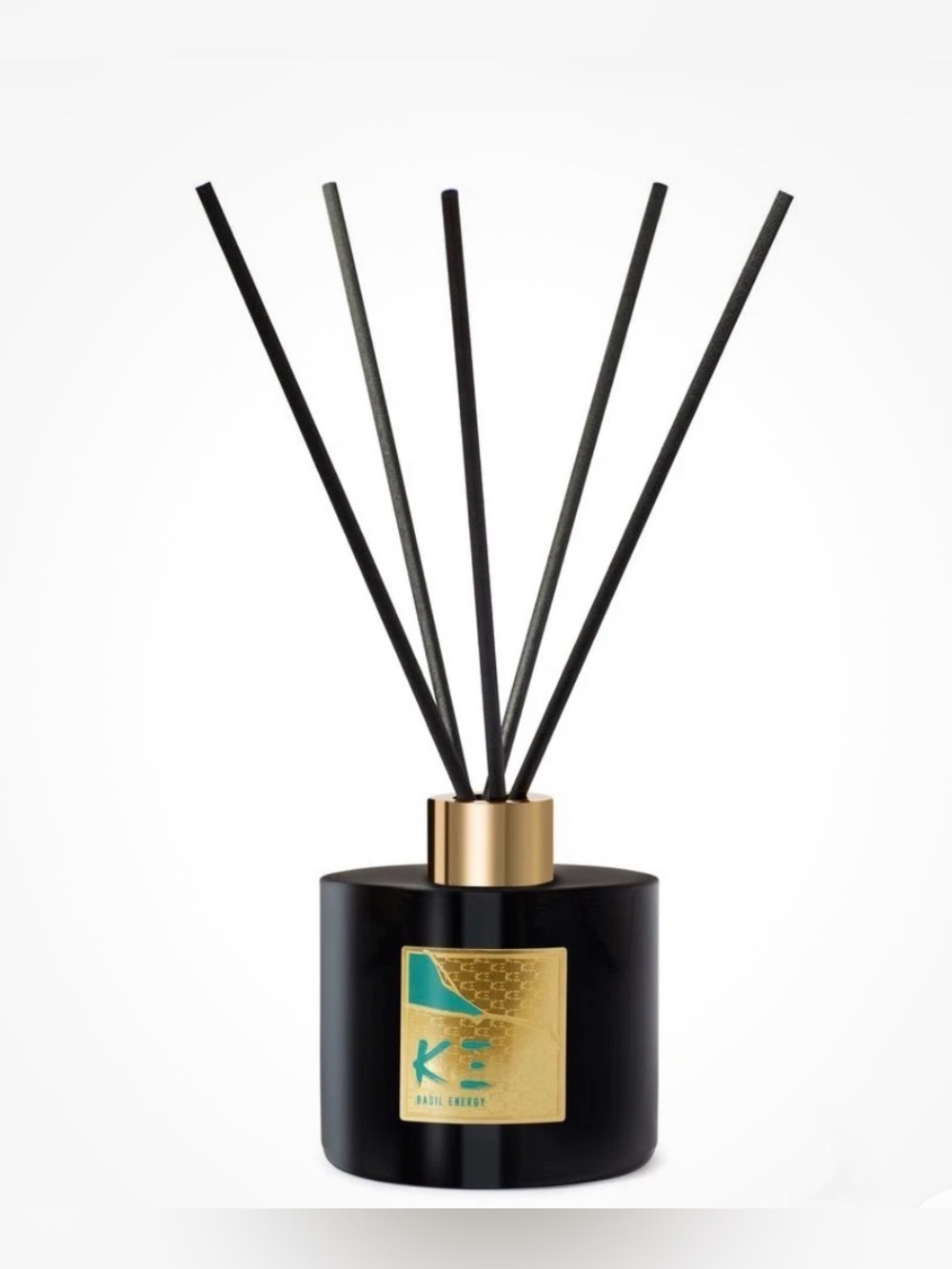 Kenzo Basil Energy Reed Diffuser — Black and Gold Design